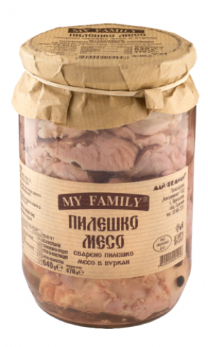 Meat in a jar "My family" Photos
