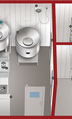 We develop mini lines for the production of cheese, yogurt, milk Photos